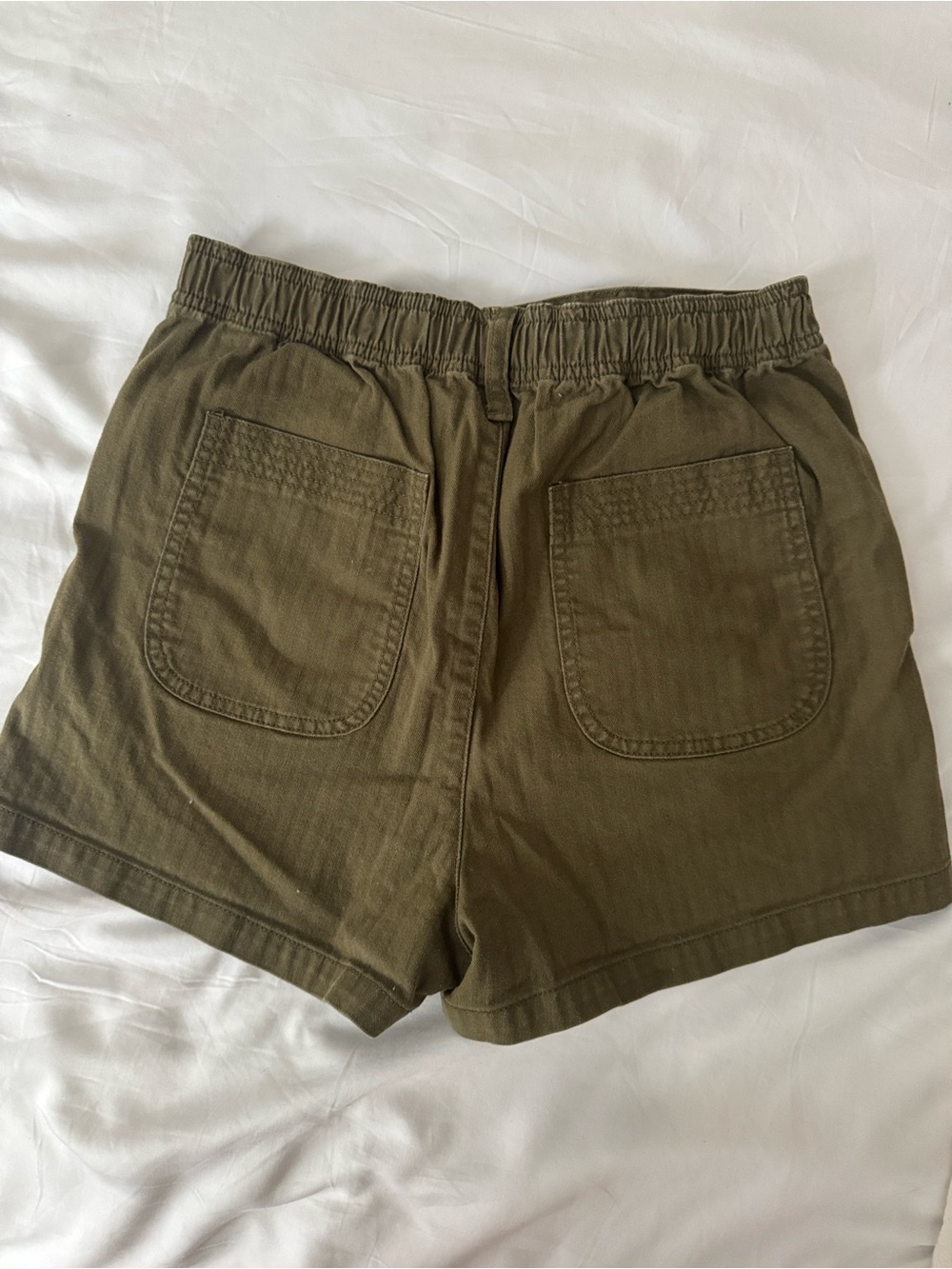 Madewell Olive High-Waist Camp Shorts - Picture 4 of 4